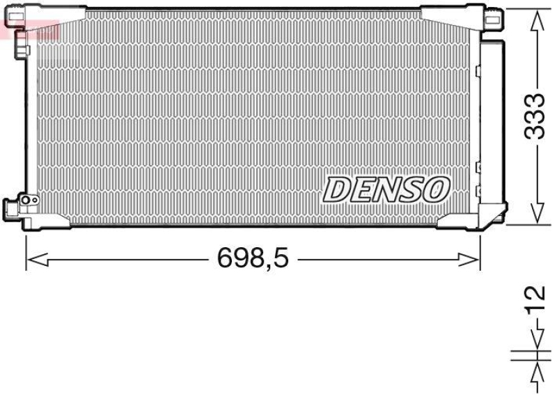 DENSO DCN50115 Kondensator A/C TOYOTA AURIS (_E18_) 1.2 (15-18)