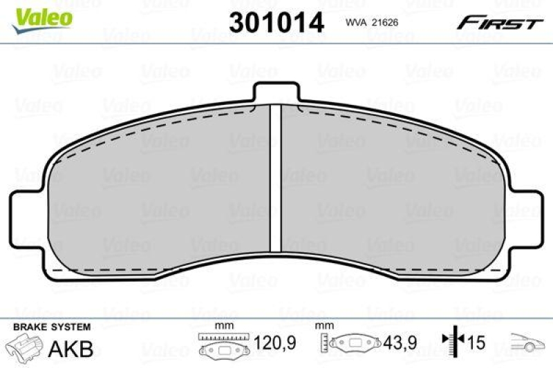 VALEO 301014 SBB-Satz FIRST