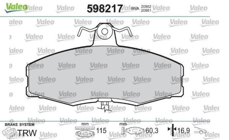 VALEO 598217 SBB-Satz PREMIUM