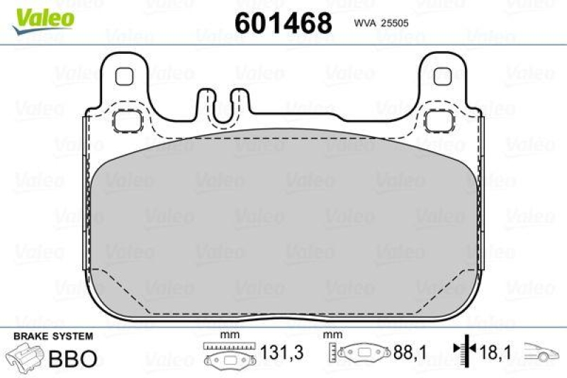 VALEO 601468 SBB-Satz PREMIUM