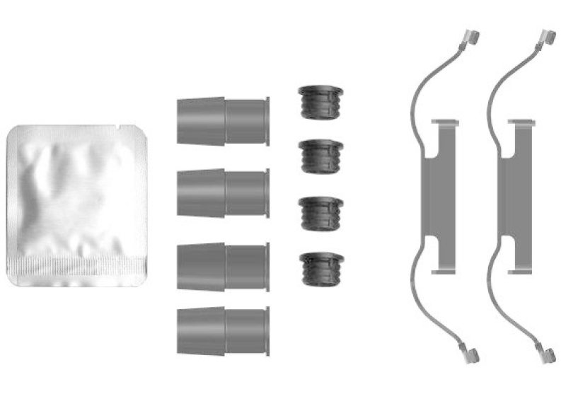 HELLA 8DZ 355 205-771 Zubehörsatz, Bremssattel