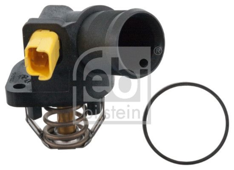 FEBI BILSTEIN 170586 Thermostat mit Gehäuse, Dichtung und Temperaturschalter für Peugeot