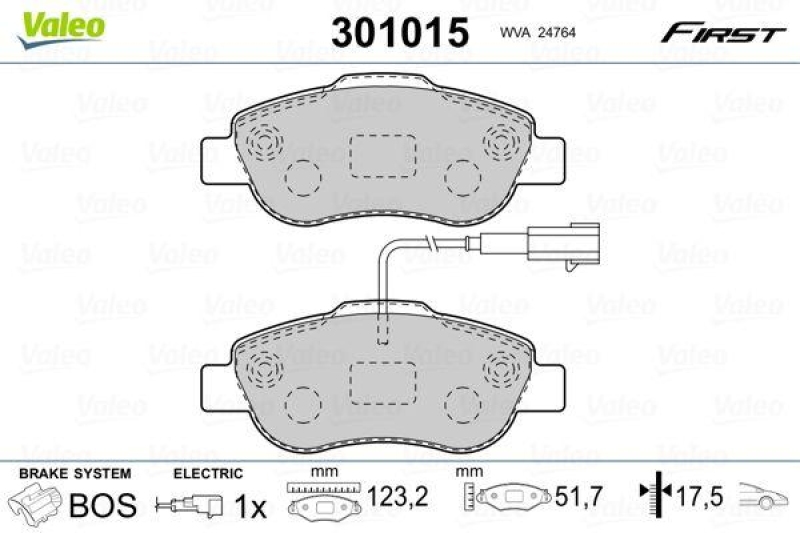 VALEO 301015 SBB-Satz FIRST