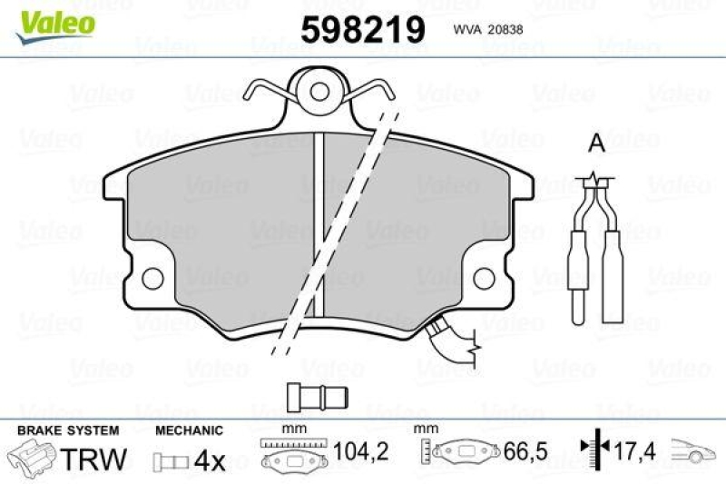 VALEO 598219 SBB-Satz PREMIUM