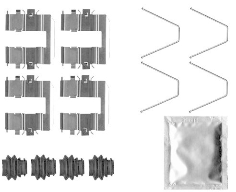 HELLA 8DZ 355 205-781 Zubehörsatz, Bremssattel