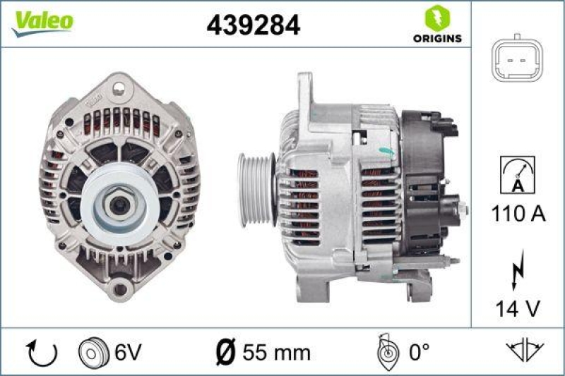 VALEO 439284 Generator Neu - ORIGINS