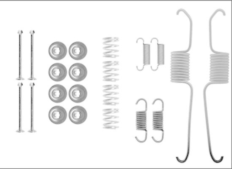 HELLA 8DZ 355 205-801 Zubehörsatz, Bremsbacken für VW/TOYOTA