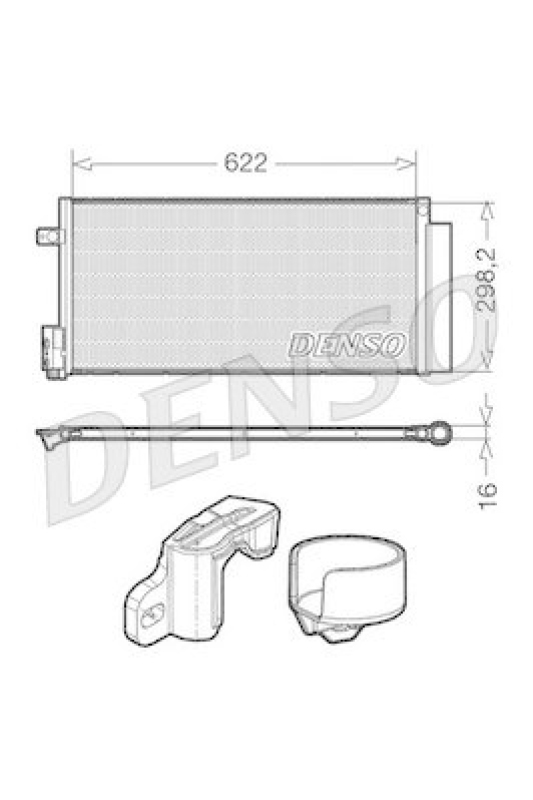 DENSO DCN13110 Kondensator A/C OPEL CORSA D 1.2 (2006 - )