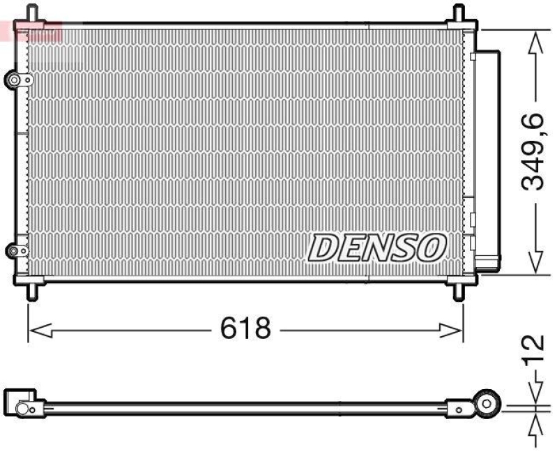 DENSO DCN50117 Kondensator A/C TOYOTA YARIS (_P13_) 1.5 Hybrid (15-)