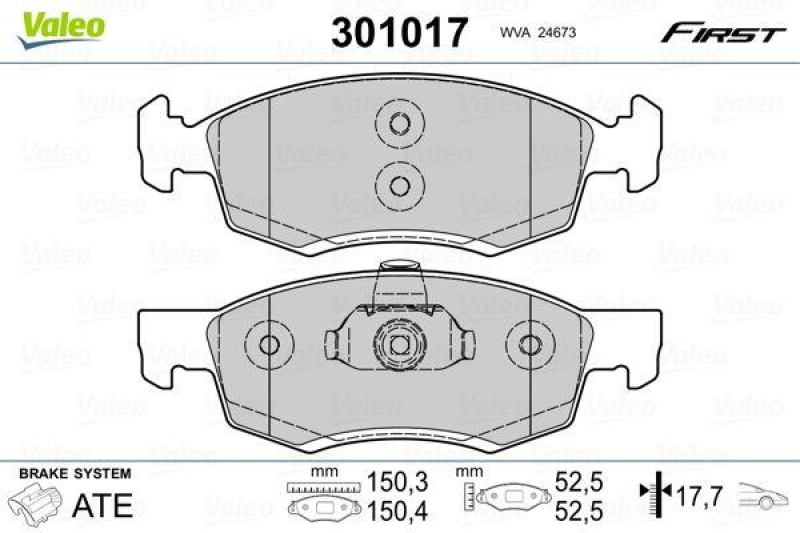 VALEO 301017 SBB-Satz FIRST