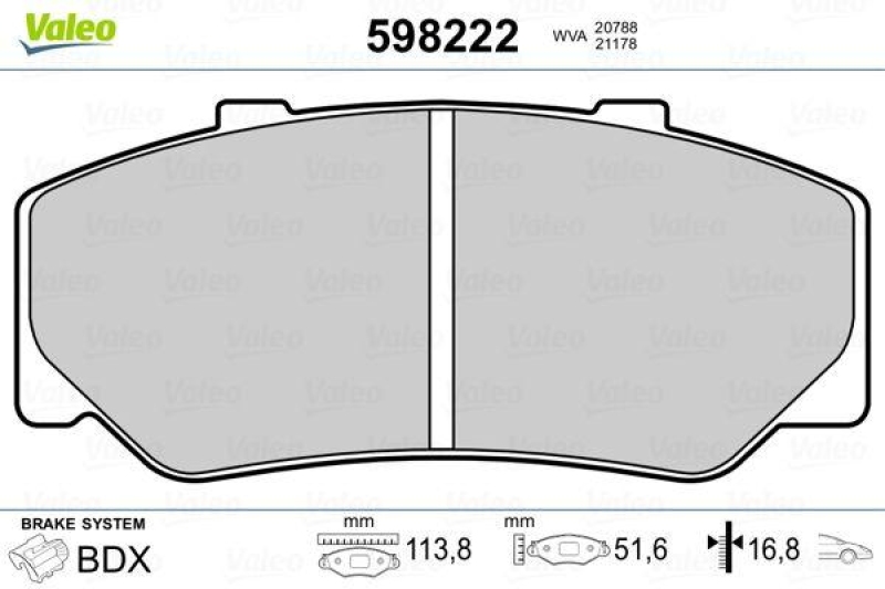 VALEO 598222 SBB-Satz PREMIUM