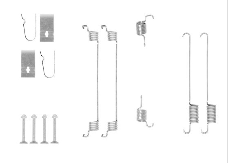 HELLA 8DZ 355 205-811 Zubehörsatz, Bremsbacken für SUZUKI/NISSAN