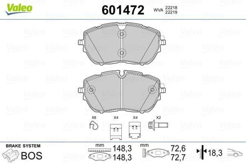 VALEO 601472 SBB-Satz PREMIUM