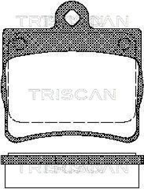 TRISCAN 8110 23016 Bremsbelag Hinten für Mercedes