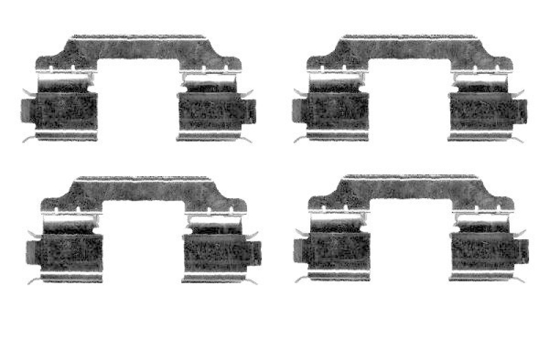 HELLA 8DZ 355 204-411 Zubehörsatz Scheibenbremsbelag