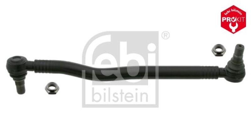 FEBI BILSTEIN 24085 Lenkstange mit Sicherungsmuttern, vom Lenkgetriebe zum 1. Lenkzwischenhebel für Mercedes-Benz