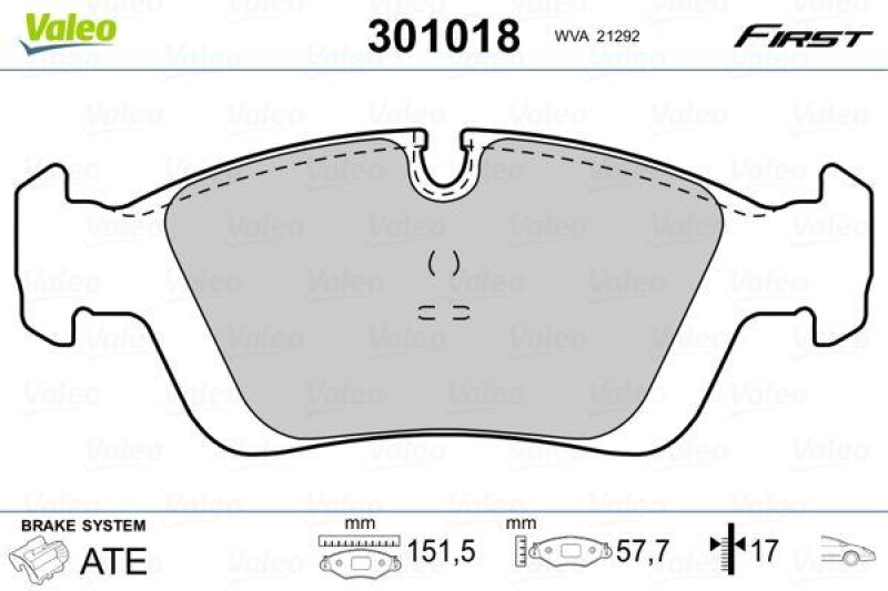 VALEO 301018 SBB-Satz FIRST