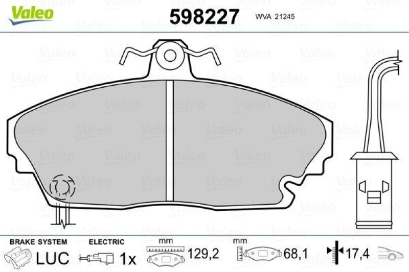 VALEO 598227 SBB-Satz PREMIUM