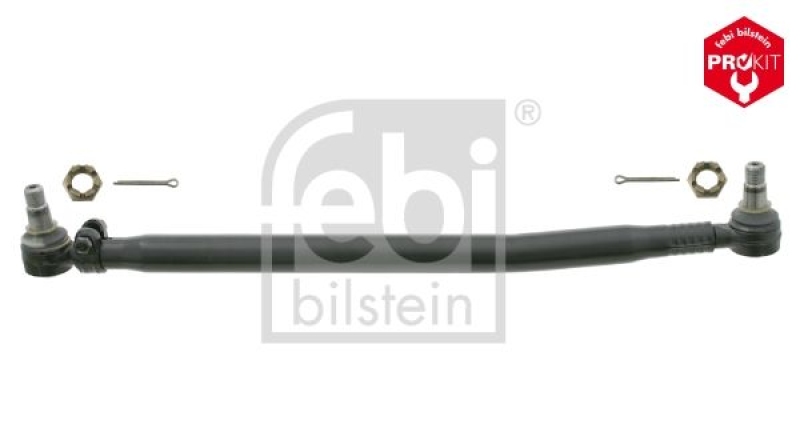 FEBI BILSTEIN 24086 Lenkstange mit Kronenmuttern und Splinten, vom Lenkgetriebe zur 1. Vorderachse f&uuml;r Mercedes-Benz