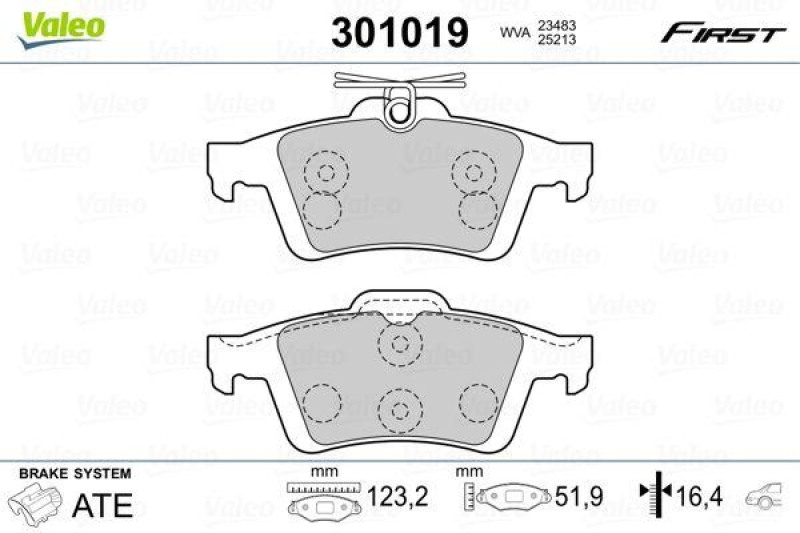 VALEO 301019 SBB-Satz FIRST