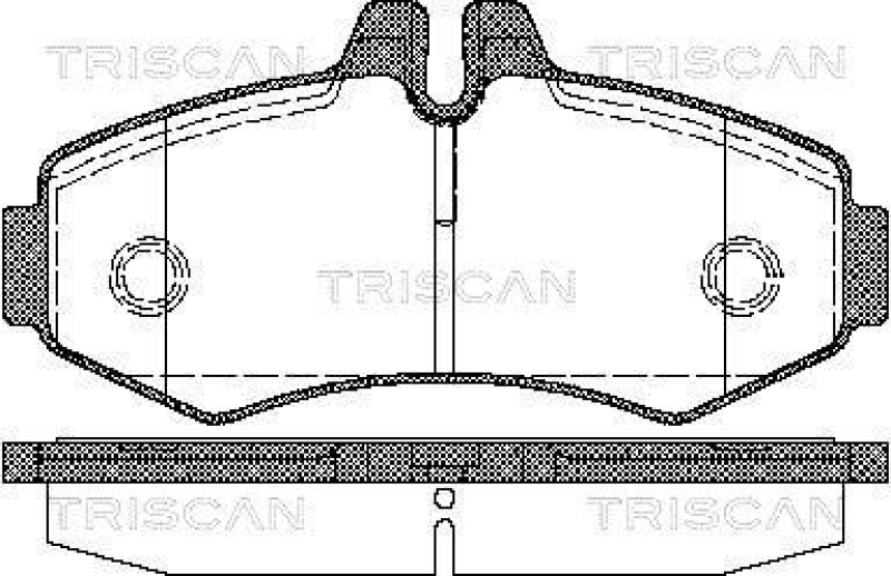 TRISCAN 8110 23020 Bremsbelag Vorne für Mercedes Vito