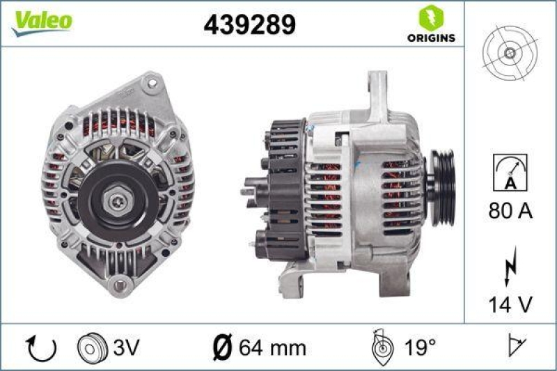 VALEO 439289 Generator Neu - ORIGINS