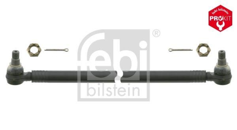 FEBI BILSTEIN 24088 Lenkstange mit Kronenmuttern und Splinten für Mercedes-Benz