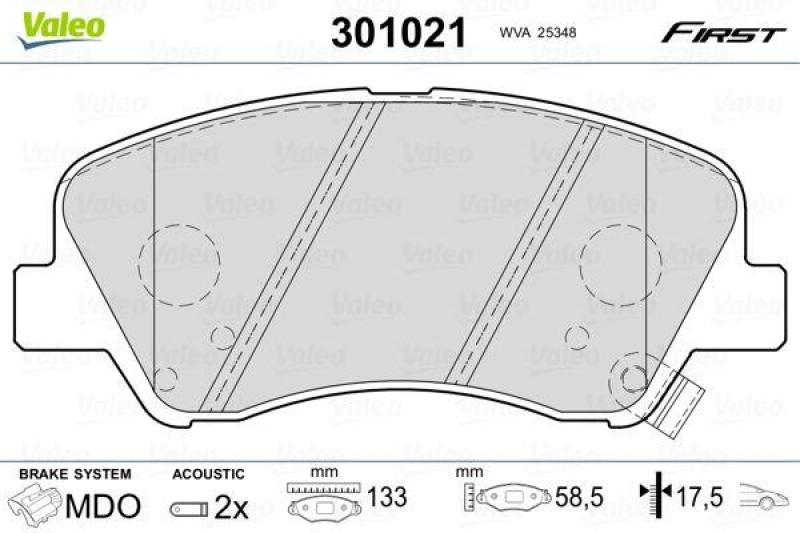 VALEO 301021 SBB-Satz FIRST