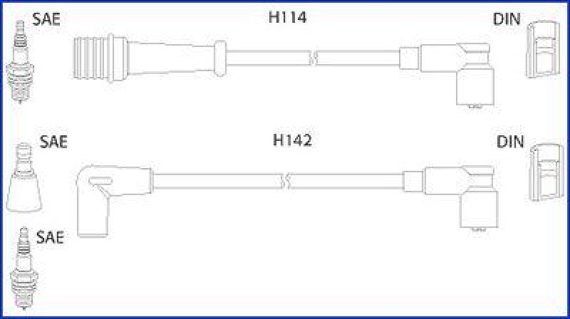 HITACHI 134485 Zündkabelsatz für RENAULT u.a.