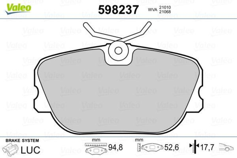 VALEO 598237 SBB-Satz PREMIUM