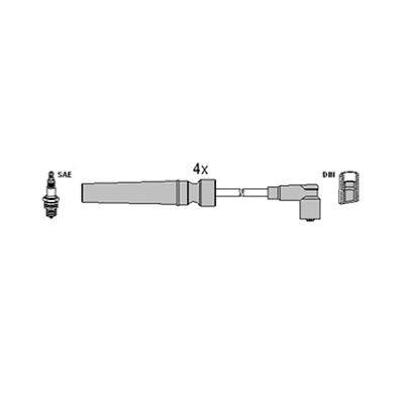 HITACHI 134119 Zündkabelsatz für CHEVROLET u.a.