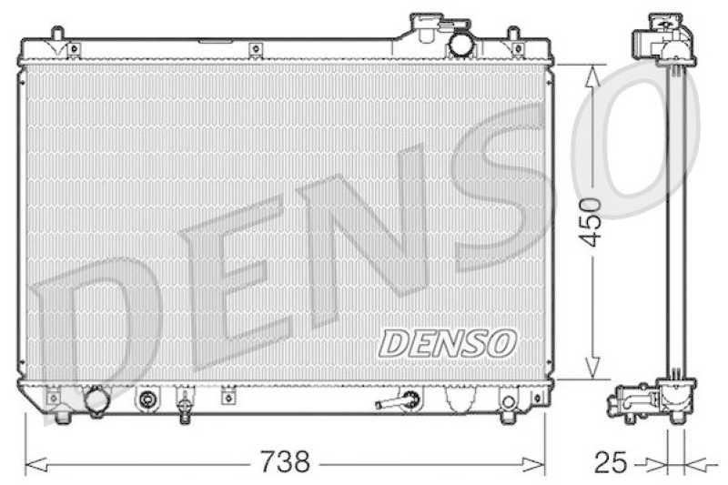 DENSO DRM51004 Kühler LEXUS RX (MCU15) 300 (2000 - 2003)