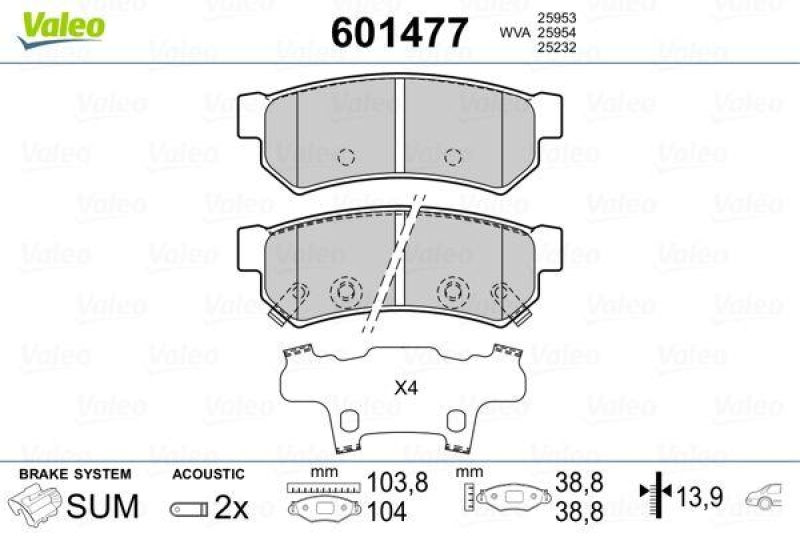 VALEO 601477 SBB-Satz PREMIUM