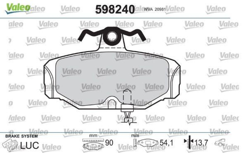 VALEO 598240 SBB-Satz PREMIUM