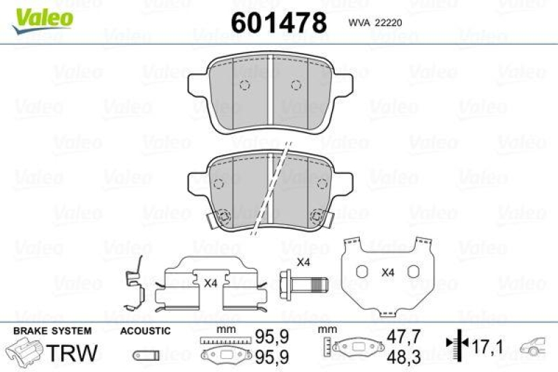 VALEO 601478 SBB-Satz PREMIUM