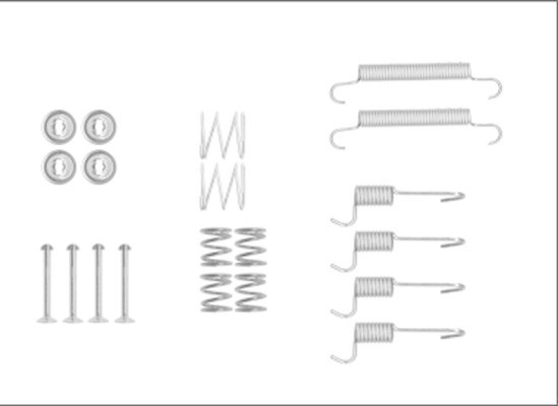 HELLA 8DZ 355 205-931 Zubehörsatz, Bremsbacken für KIA/HYUNDAI