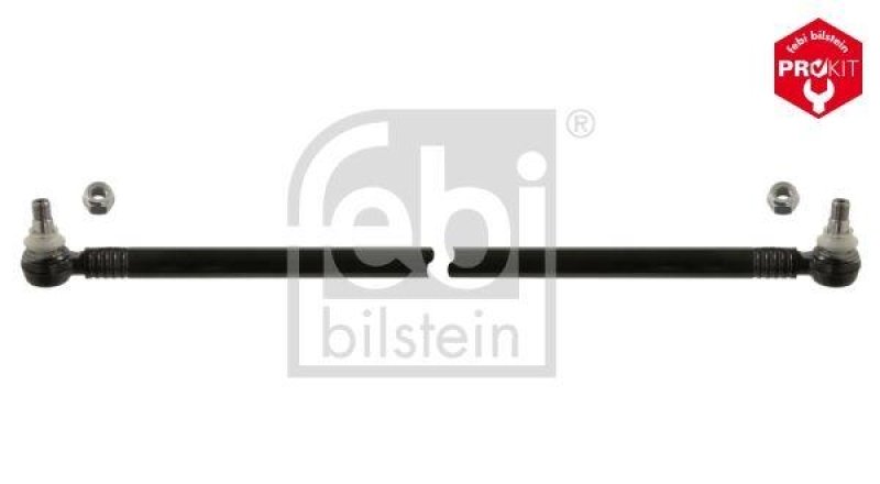 FEBI BILSTEIN 24091 Lenkstange mit Sicherungsmuttern, vom 2. Lenkzwischenhebel zum 3. Lenkzwischenhebel für Mercedes-Benz