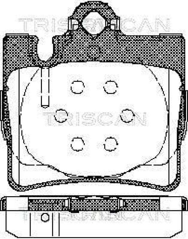 TRISCAN 8110 23025 Bremsbelag Hinten für Mercedes