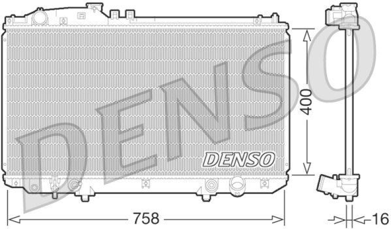 DENSO DRM51009 Kühler LEXUS GS aur