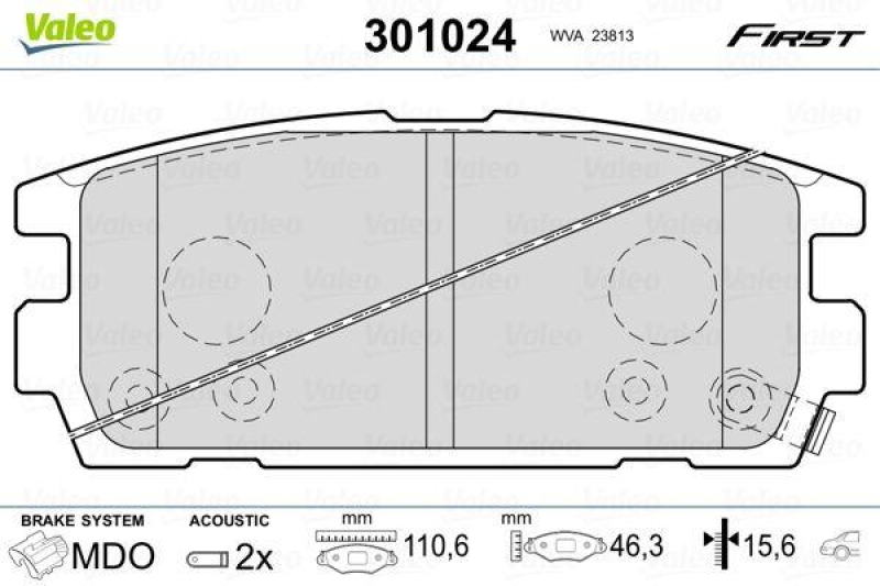 VALEO 301024 SBB-Satz FIRST