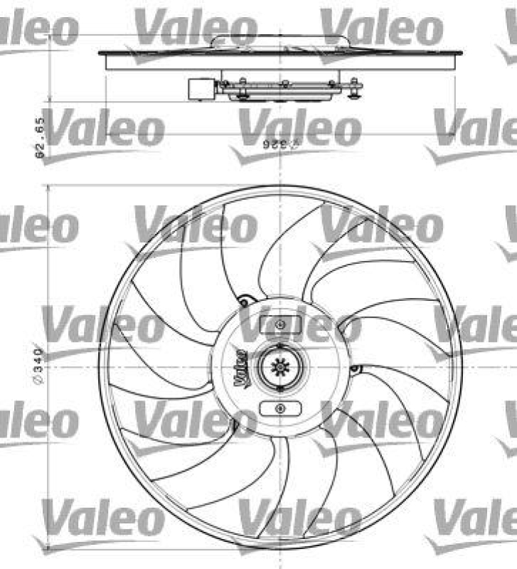 VALEO 696349 Motor & Lufter AUDI A4 (2007>2012)