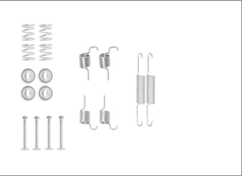 HELLA 8DZ 355 205-951 Zubehörsatz, Bremsbacken für TOYOTA COROLLA Verso