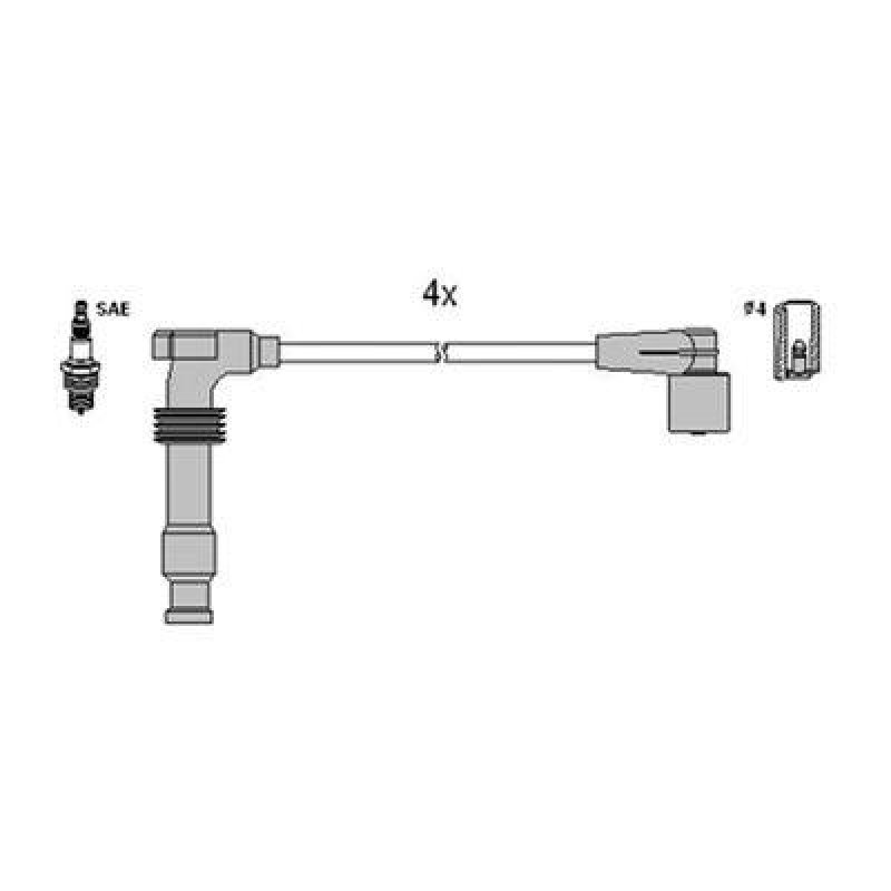 HITACHI 134121 Zündkabelsatz für CHEVROLET u.a.