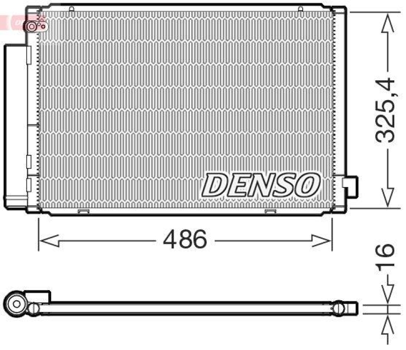 DENSO DCN50125 Kondensator A/C TOYOTA PROBOX / SUCCEED (02-14)