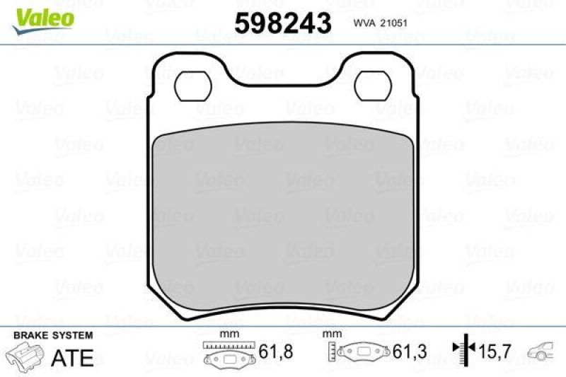 VALEO 598243 SBB-Satz PREMIUM