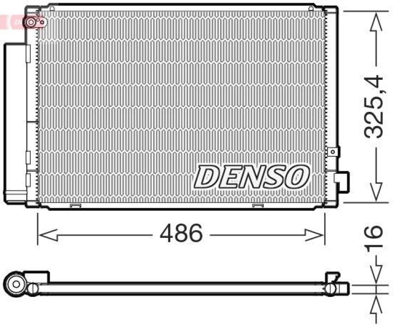 DENSO DCN50126 Kondensator A/C TOYOTA IST (04-07)