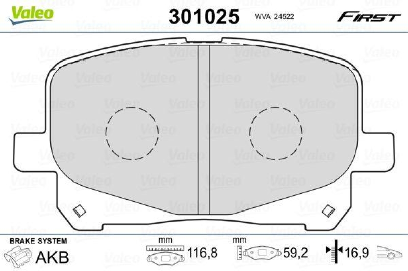 VALEO 301025 SBB-Satz FIRST