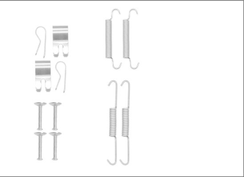 HELLA 8DZ 355 205-961 Zubehörsatz, Bremsbacken für LANDROVER FREELANDER 2