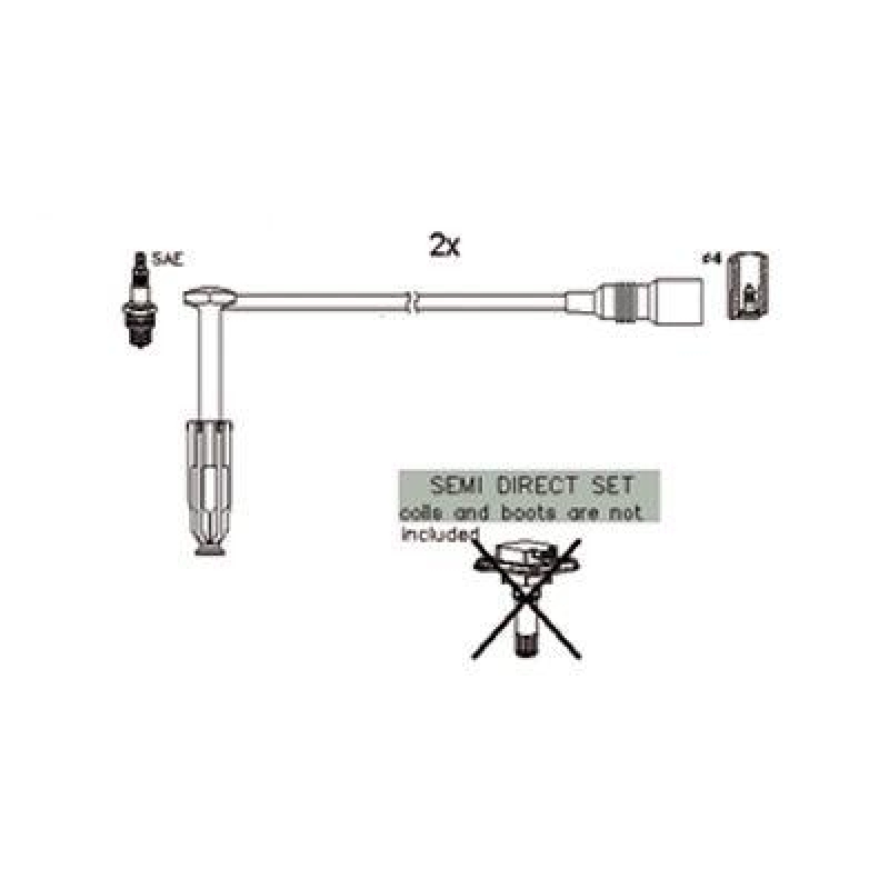 HITACHI 134122 Zündkabelsatz für MERCEDES u.a.