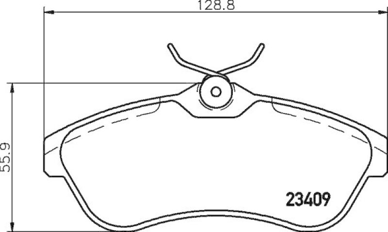 HELLA 8DB 355 009-321 Bremsbelagsatz Scheibenbremse